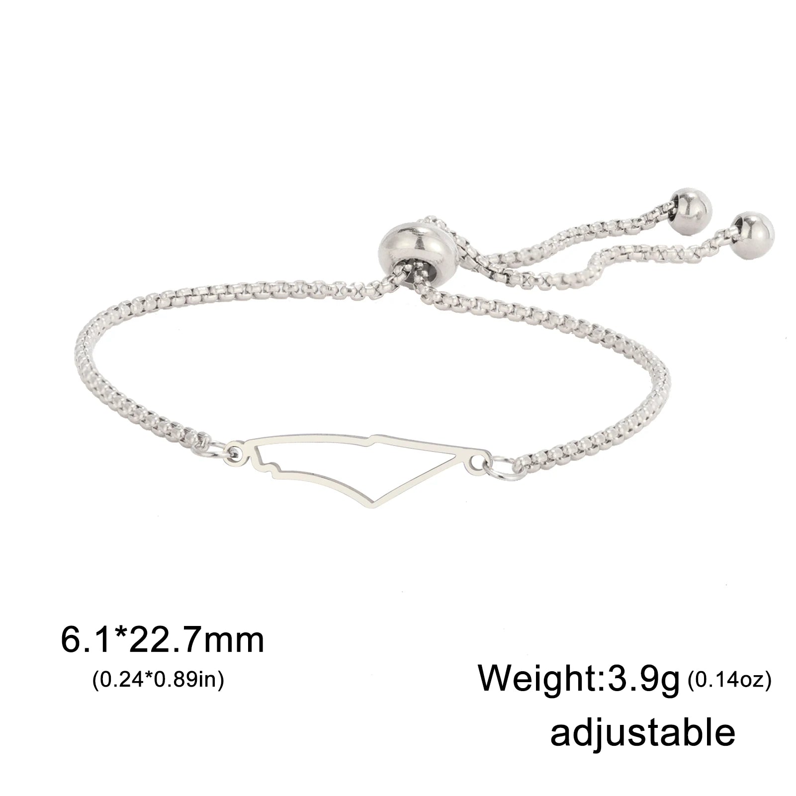 LIKGREAT Palestine Map Charm Bracelet