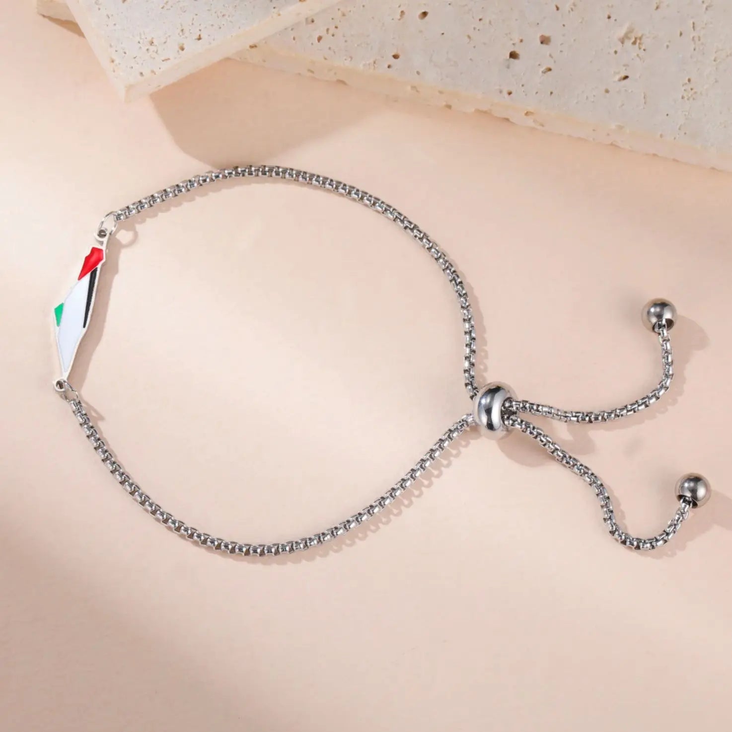 LIKGREAT Palestine Map Charm Bracelet