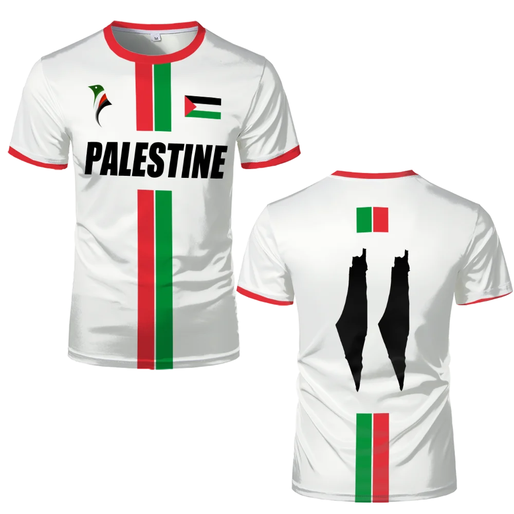 2025 New Palestine Football T-shirts Summer  Men's And Women Palestinian Jersey Gaza Kid's Tees Gifts Wholesale Unisex T Shirt