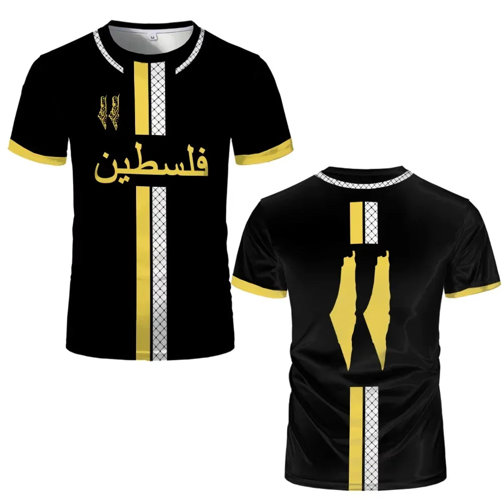 New Palestinian Flag Jersey Summer Light Luxury