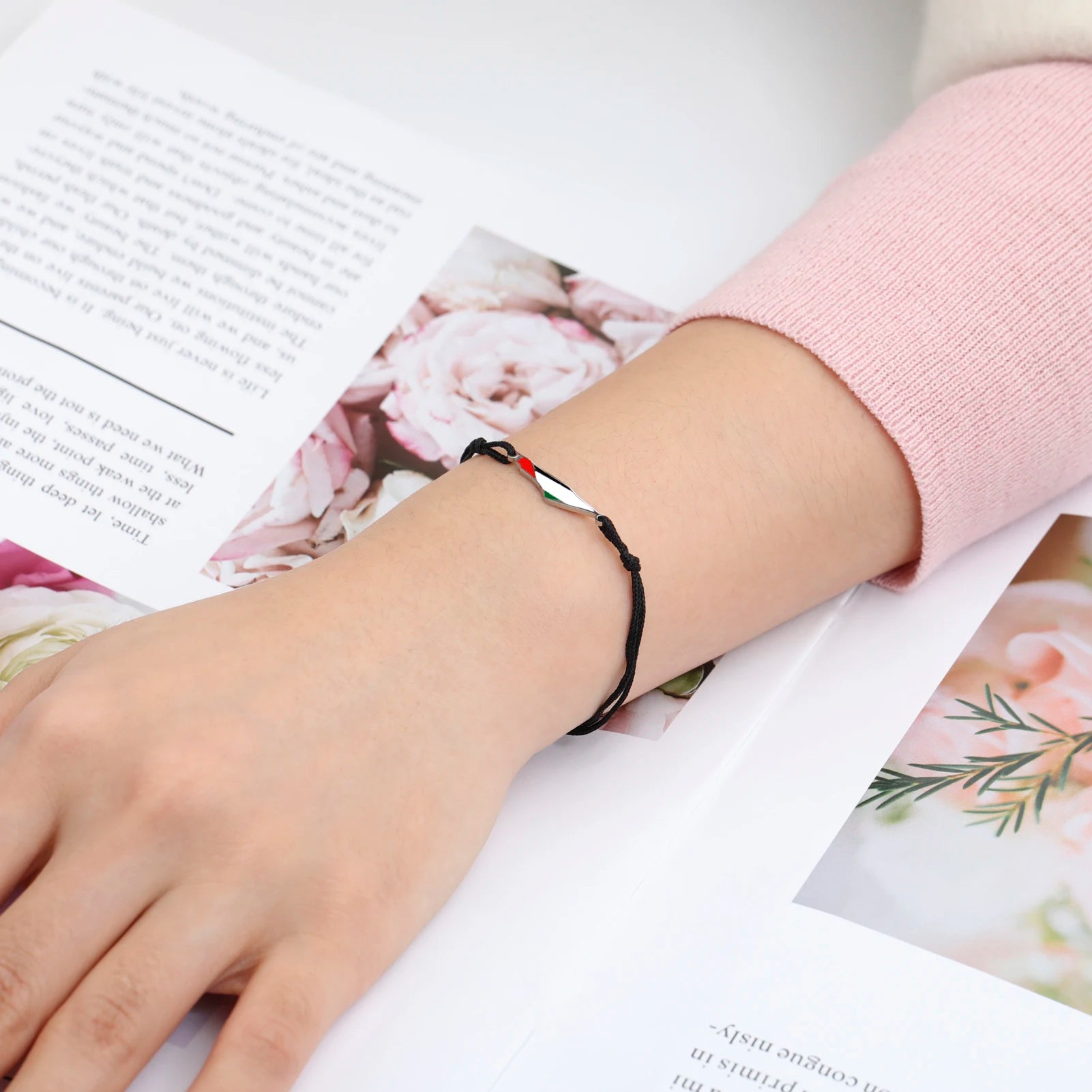 COOLTIME Palestine Map Charm Women Bracelets Stainless Steel Adjustable Double Layer Men Geography Bracelet jewelry Wholesale