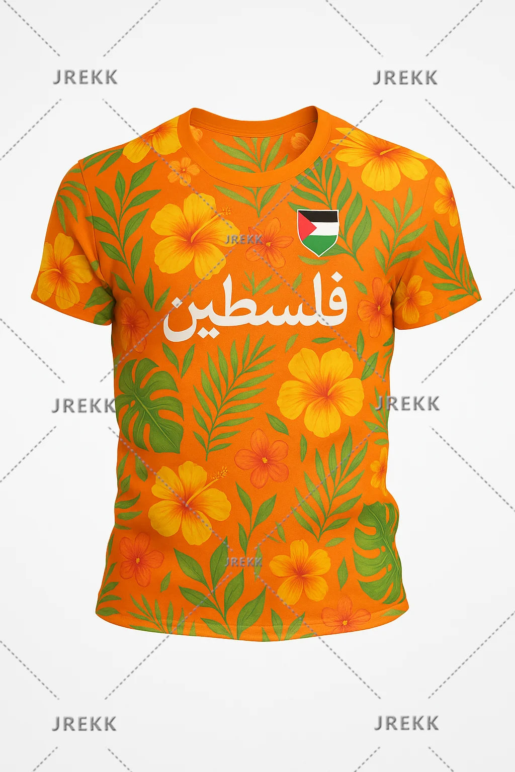 Fashion Palestine Flag Football Jersey For Men Summer Trend National Emblem 3D Printed T Shirts Loose Streetwear Sports Tees