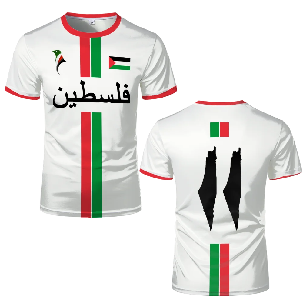 2025 New Palestine Football T-shirts Summer  Men's And Women Palestinian Jersey Gaza Kid's Tees Gifts Wholesale Unisex T Shirt